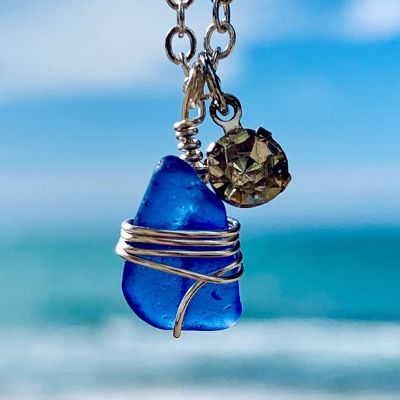 Jewelry - Cobalt Rinestone Choker